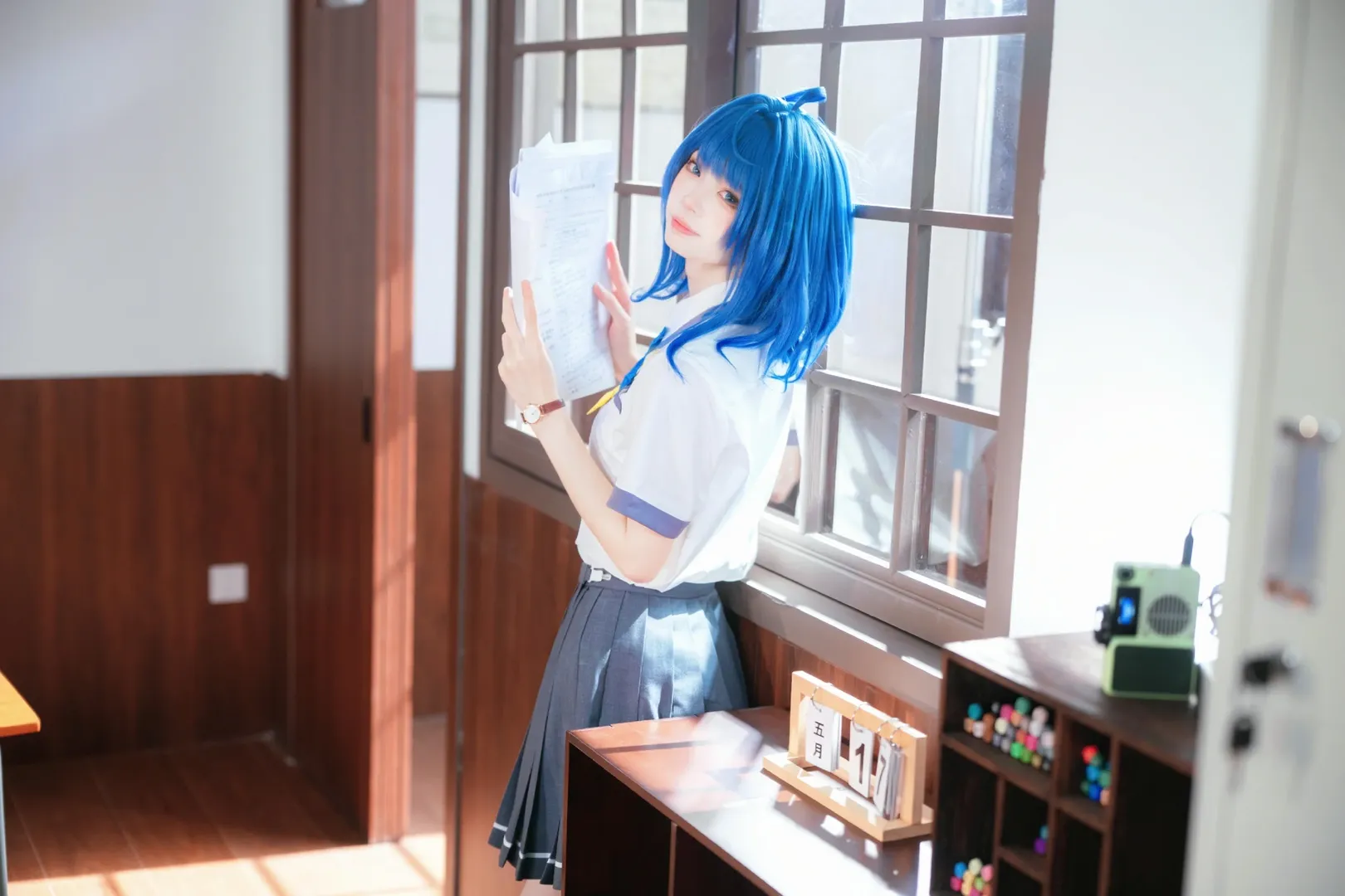 cosplay, 教室场景, 老八cos, 败犬, A7R3 - 第5张
