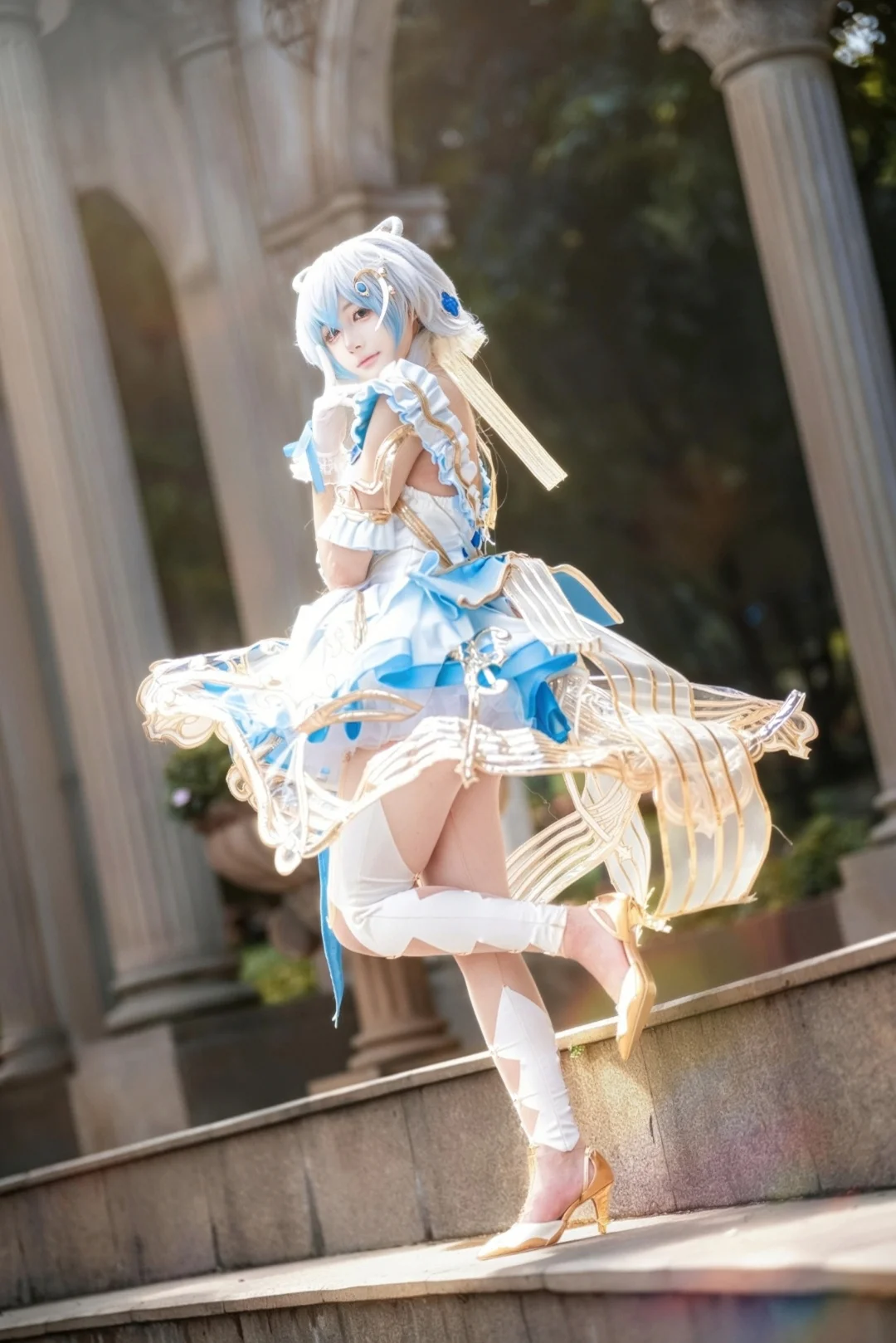 Aesthetic photography, cosplay, Luo Tianyi cosplay, Concerto of Flowing Light, Virtual Idol