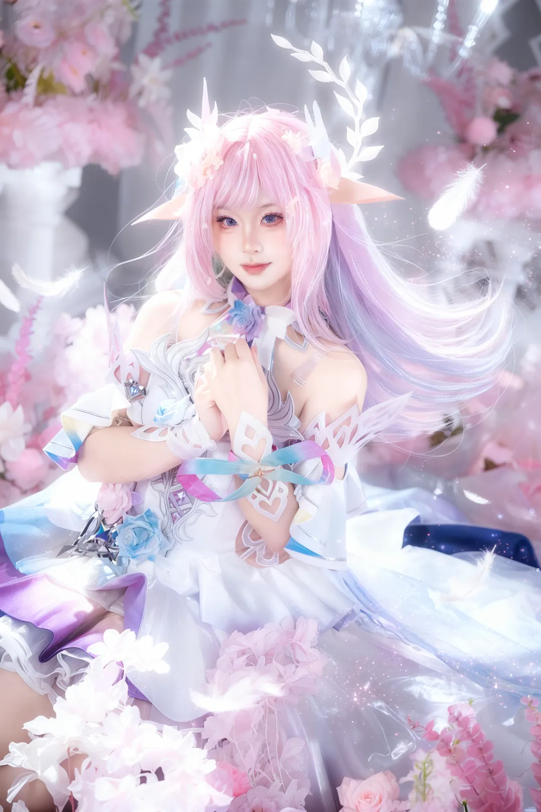 崩壊：スターレイル, コスプレ写真, 幻想的な撮影, キュレネコスプレ, 仙女風メイクとスタイリング