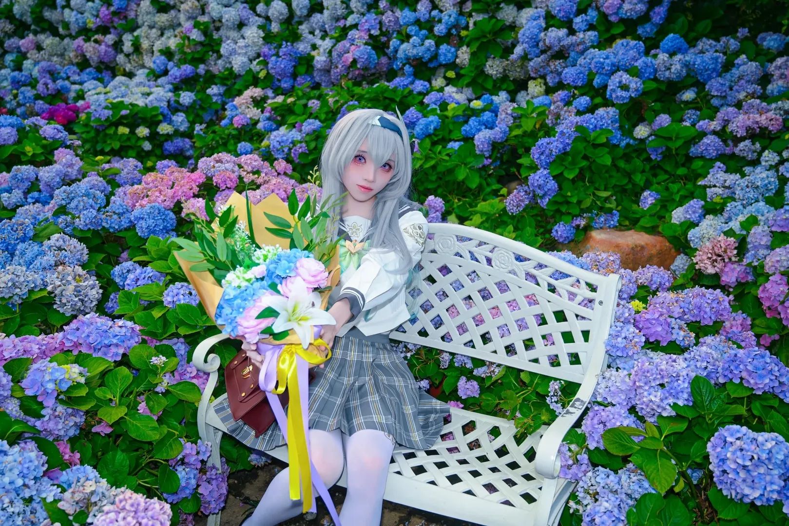 崩坏：星穹铁道, 少女感, 流萤cos, 绣球花, 春日来信 - 第8张