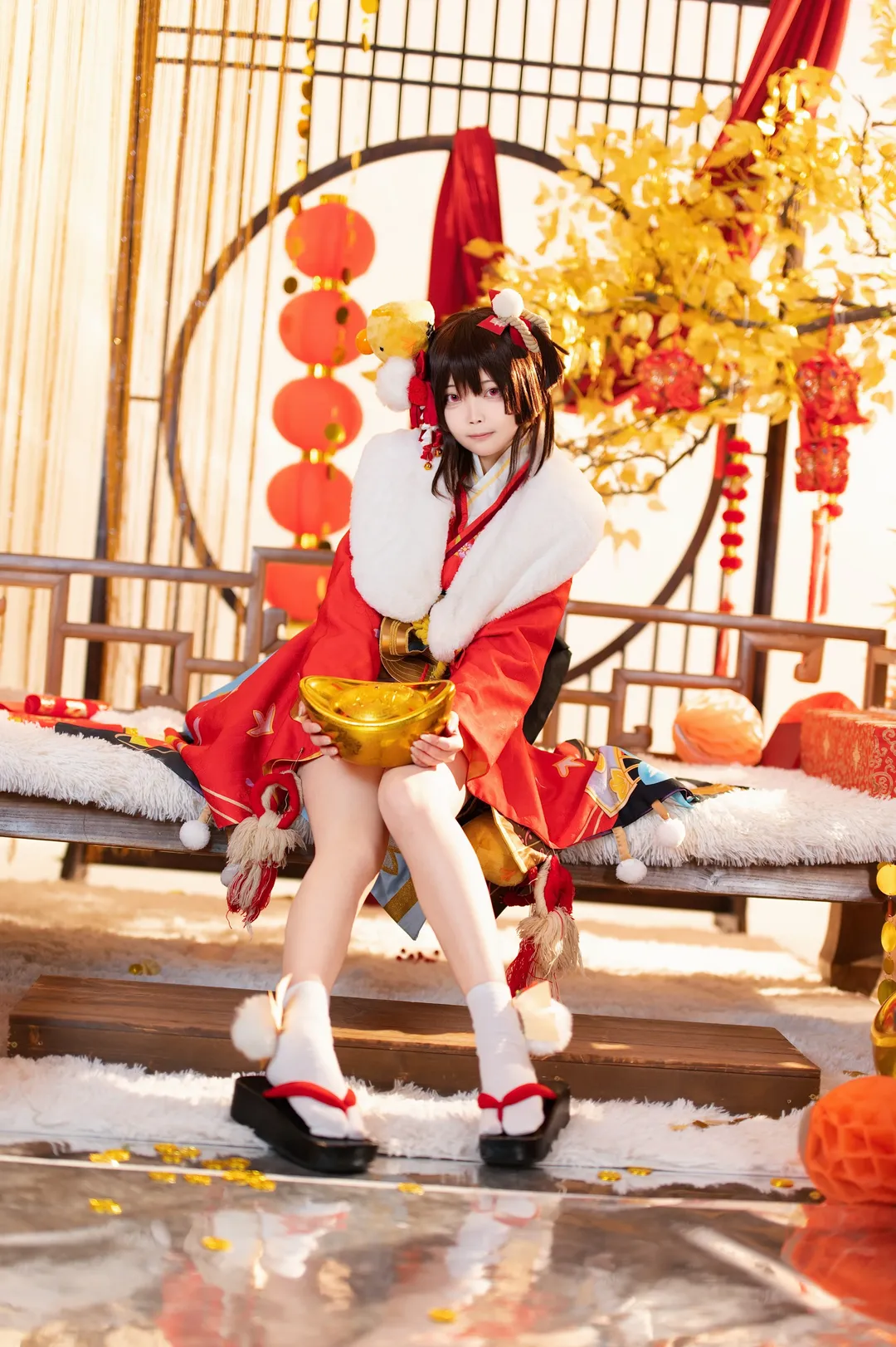和风服装, cosplay摄影, 新年贺图, 阴阳师, 神乐cos - 第2张