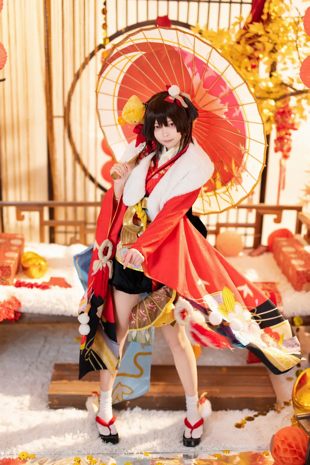 和风服装, cosplay摄影, 新年贺图, 阴阳师, 神乐cos - 第6张