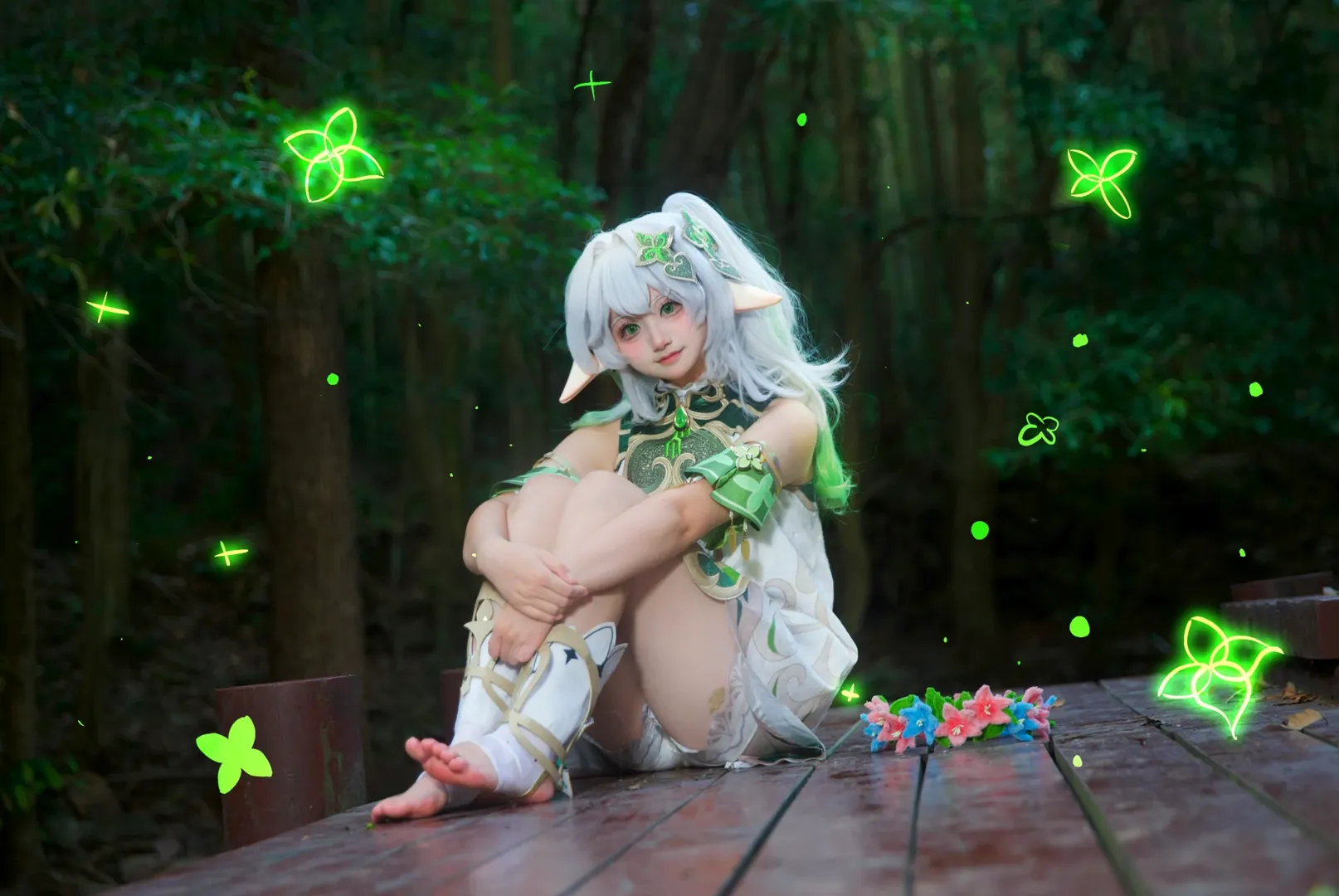 原神, cosplay, 纳西妲cos, 草神, 森林 - 第3张