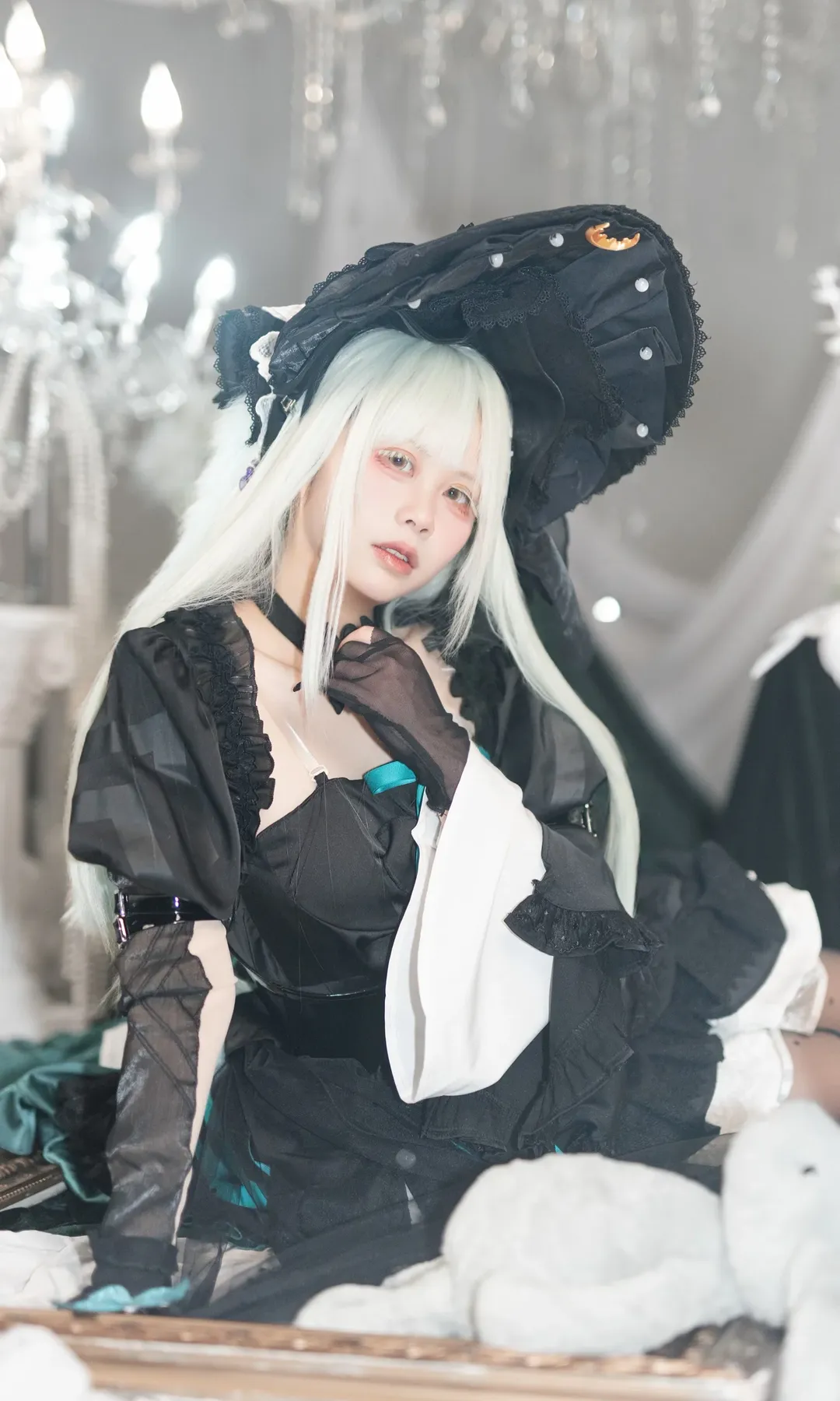 明日方舟, 若叶睦cos, AveMujica联动, 哥特风cosplay, 破次元摄影 - 第3张