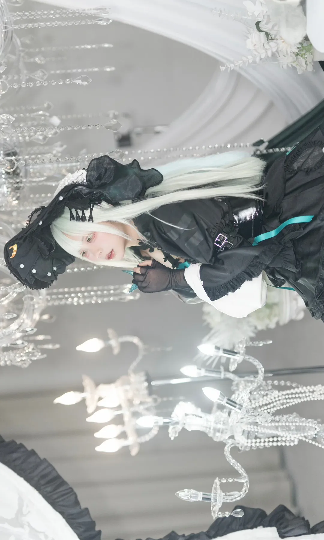 cosplay摄影, 若叶睦cos, 颂乐人偶, 哥特风写真, 影棚布景