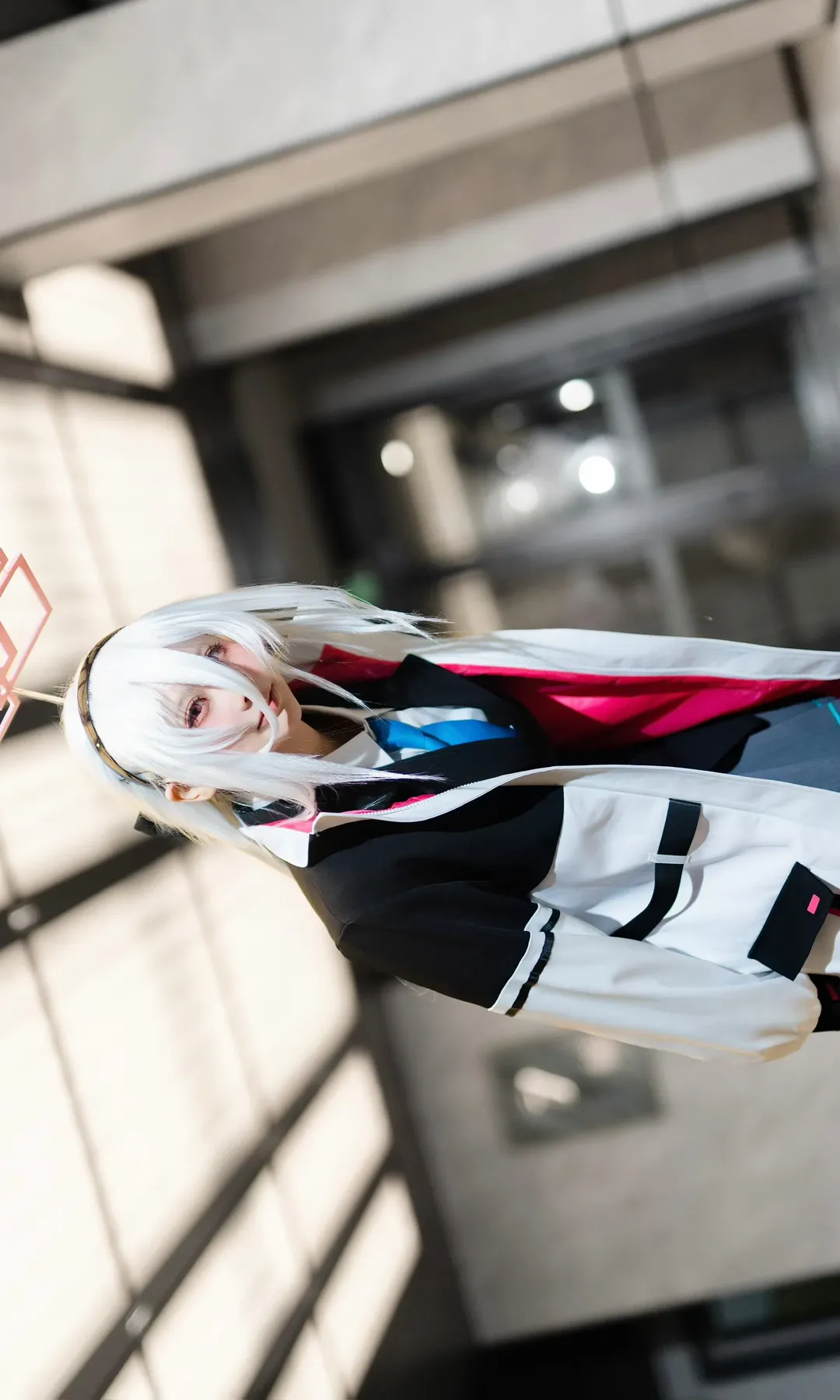 碧蓝档案, cosplay穿搭, 白色假发, 凯伊cos, 天桥摄影 - 第5张