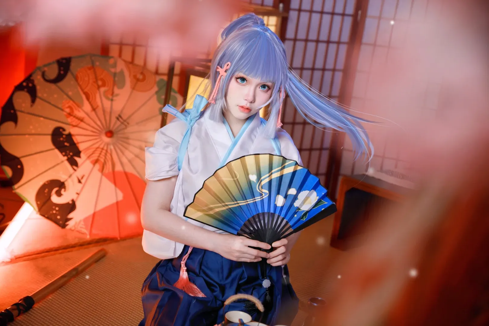 原神, 二次元摄影, 和风, 神里绫华cos, 剑道服 - 第4张