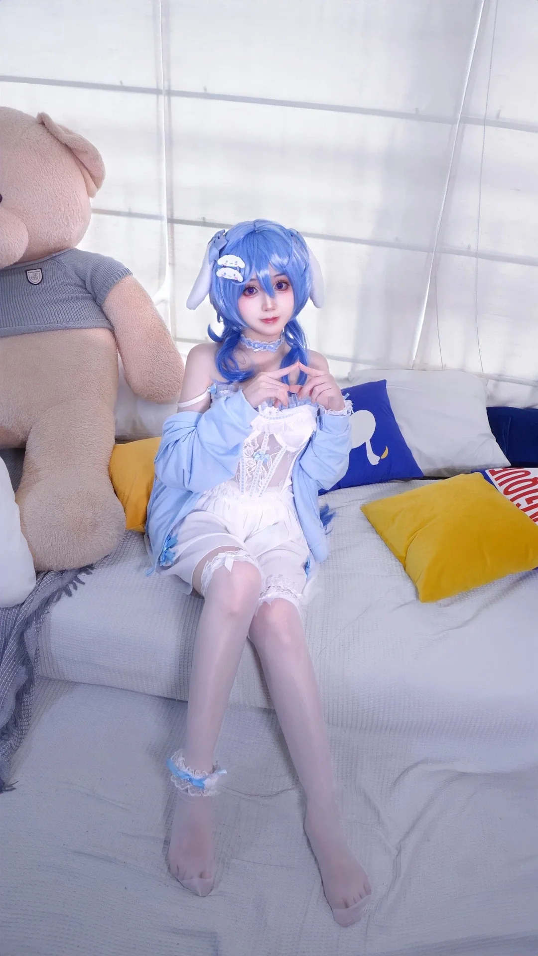原神, 甘雨cos, 软萌穿搭, Cosplay正片, 玉桂狗甘雨 - 第2张