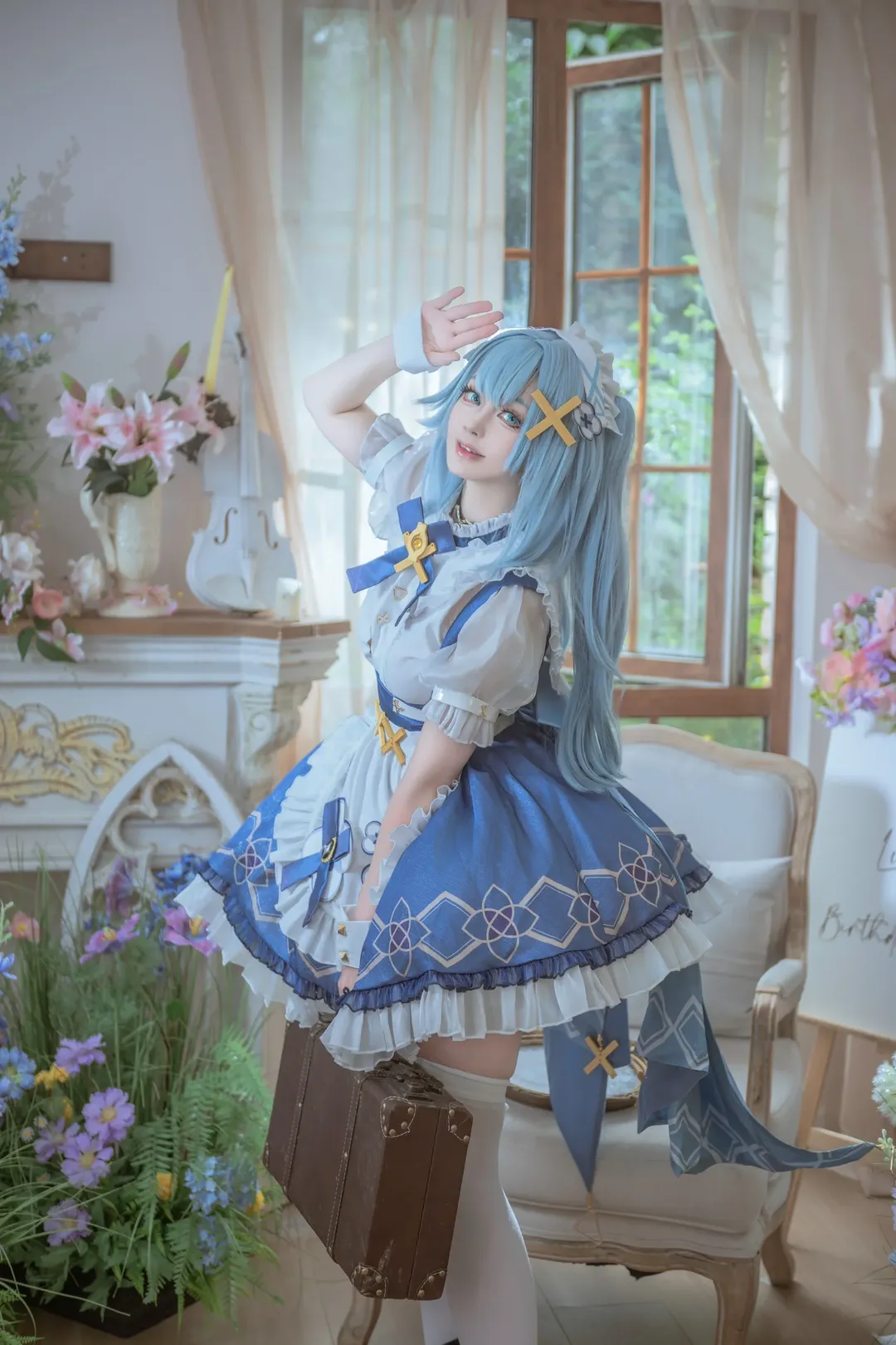 原神, cosplay, 原神创作者激励计划, 女仆装, 珐露珊cos
