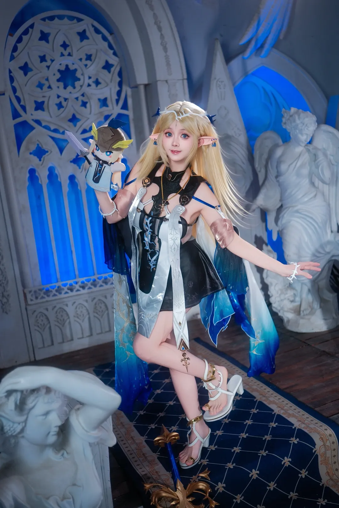 鳴潮, コスプレ, カルテジア コスプレ, エルフ耳, ハンドパペット - 3枚目