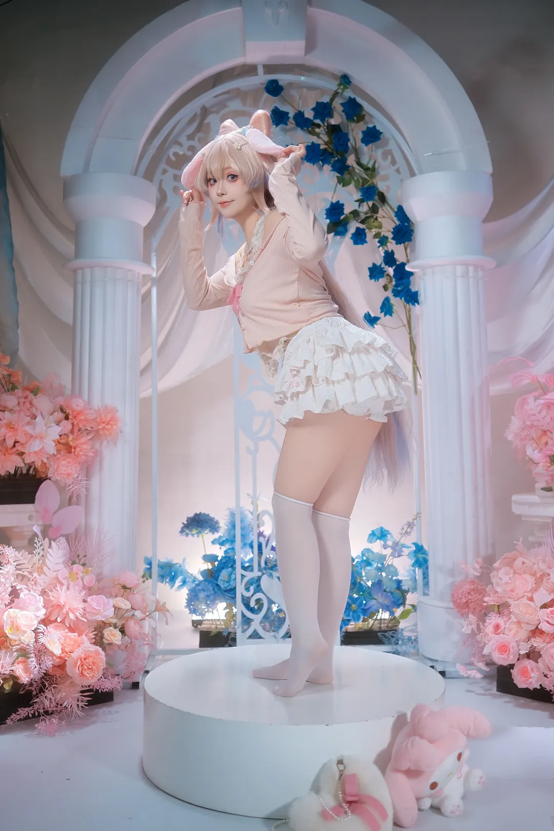 原神, cosplay, 二次元少女, 动作参考, 心海cos