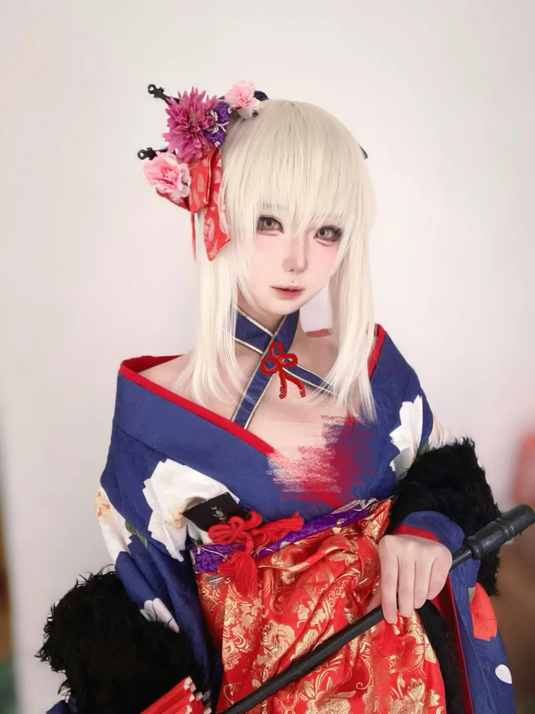 和风摄影, FGO, 黑呆cos, 花魁造型, 后期修图