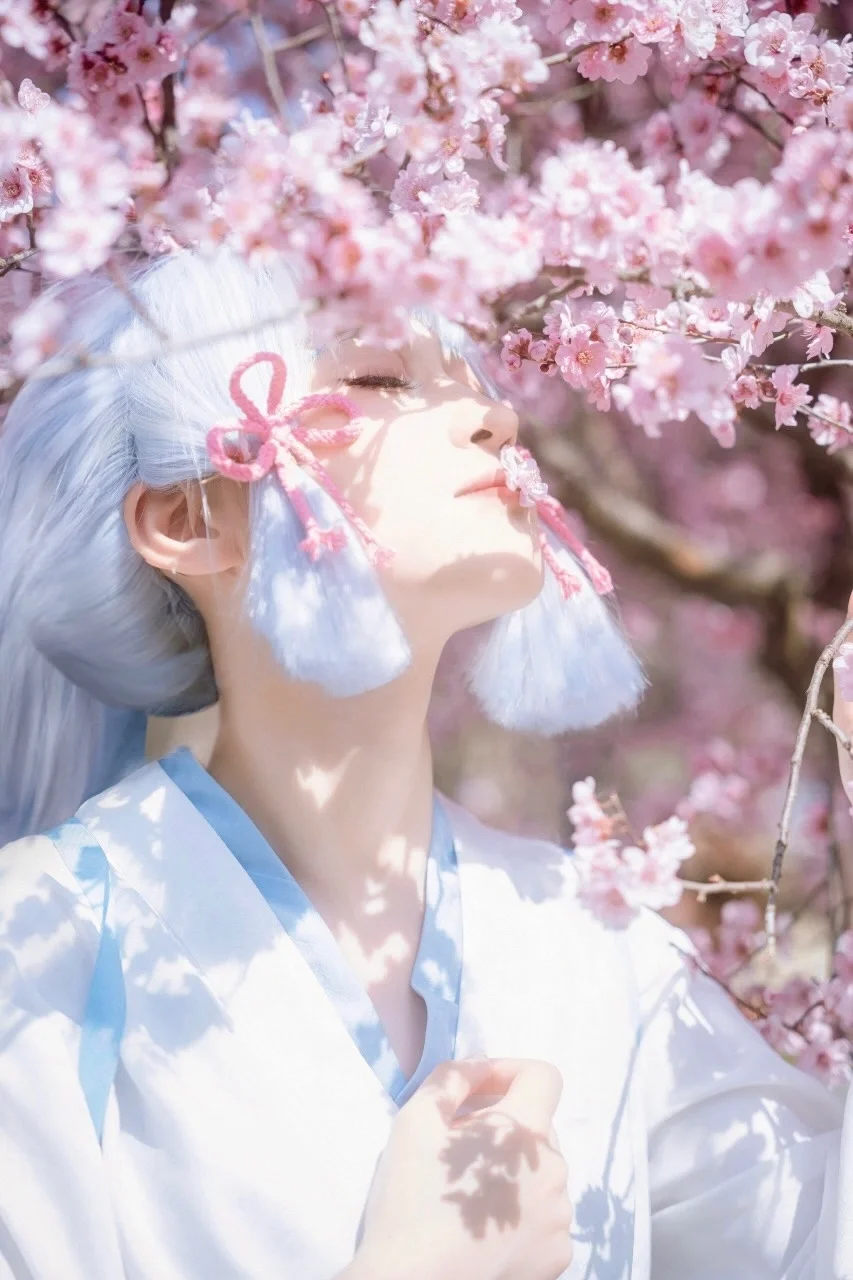 原神, 二次元摄影, 神里绫华cos, cosplay日常, 春和景明 - 第1张