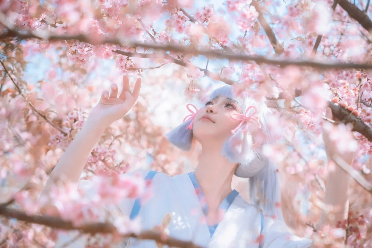 原神, 二次元摄影, 神里绫华cos, cosplay日常, 春和景明 - 第4张