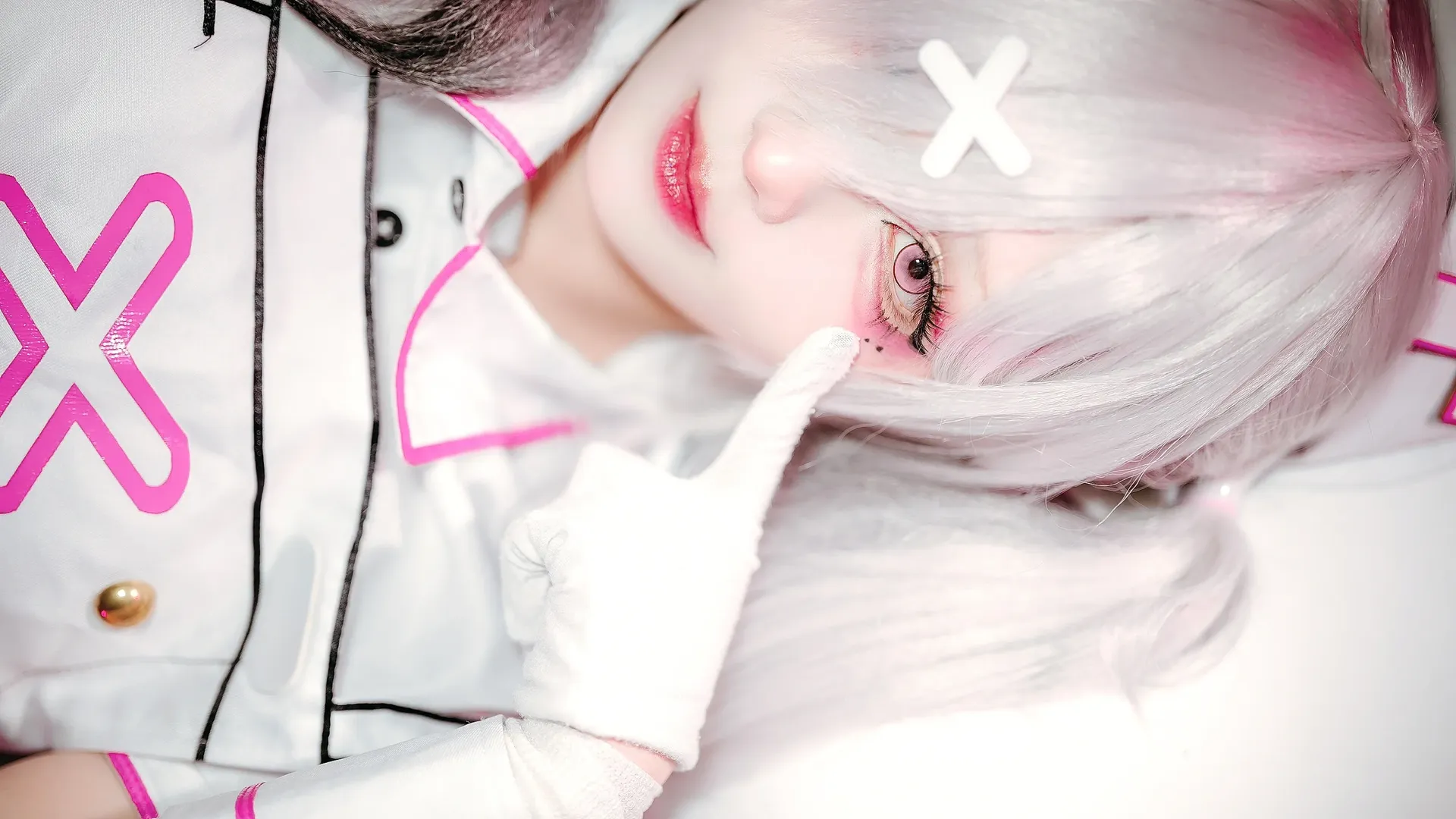 雰囲気のある写真, ナース服コスプレ, 健屋花那コスプレ, にじさんじ, VTuber風メイク