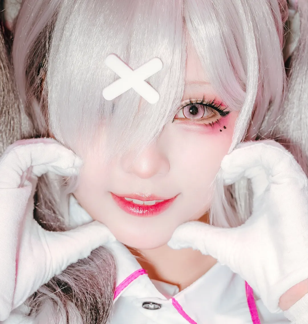氛围感写真, 护士装cosplay, 健屋花那cos, 彩虹社, Vtuber仿妆 - 第7张