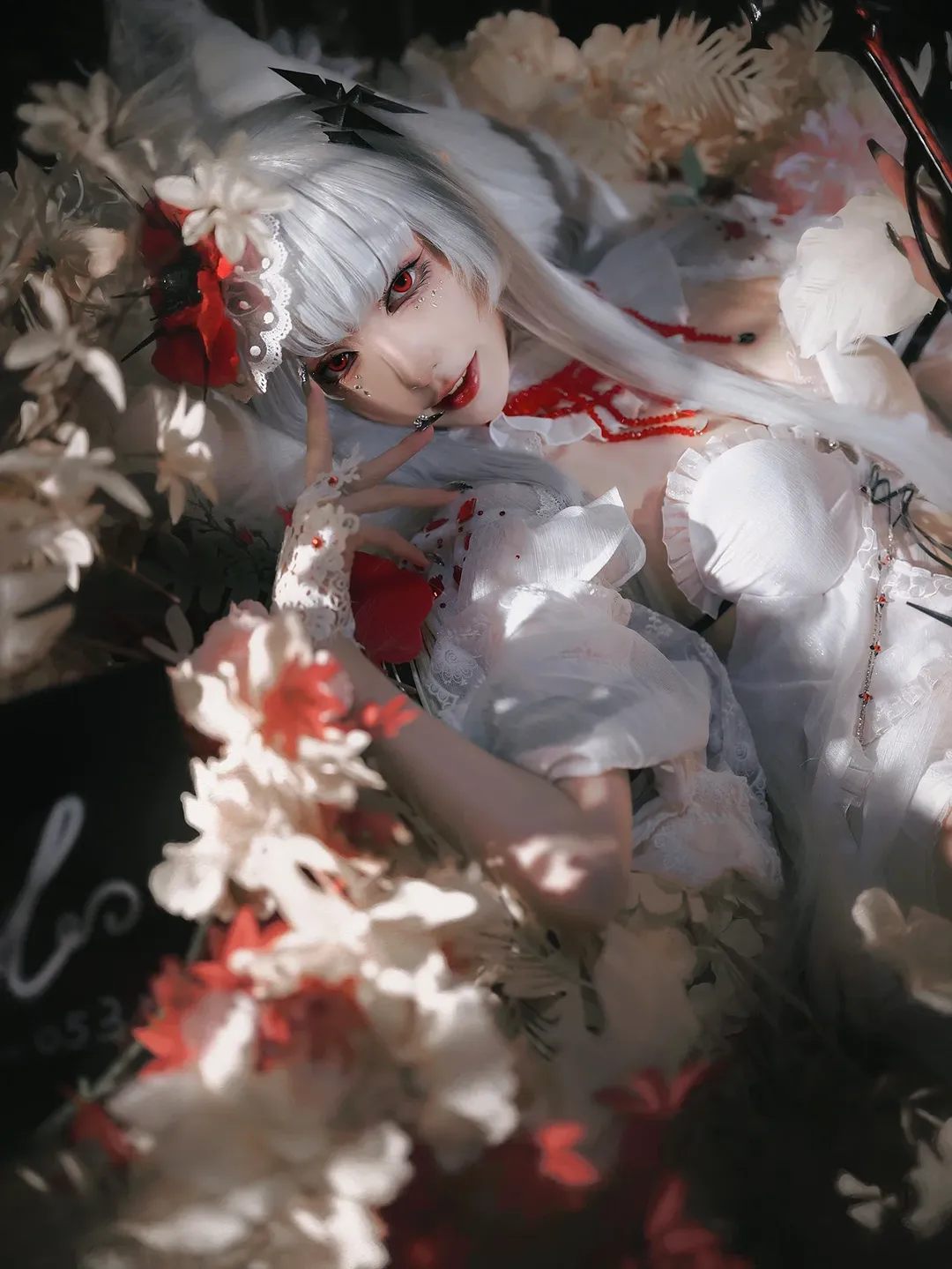 氛围感摄影, cosplay正片, 无期迷途, 可可莉克cos, 白蕾丝穿搭 - 第3张