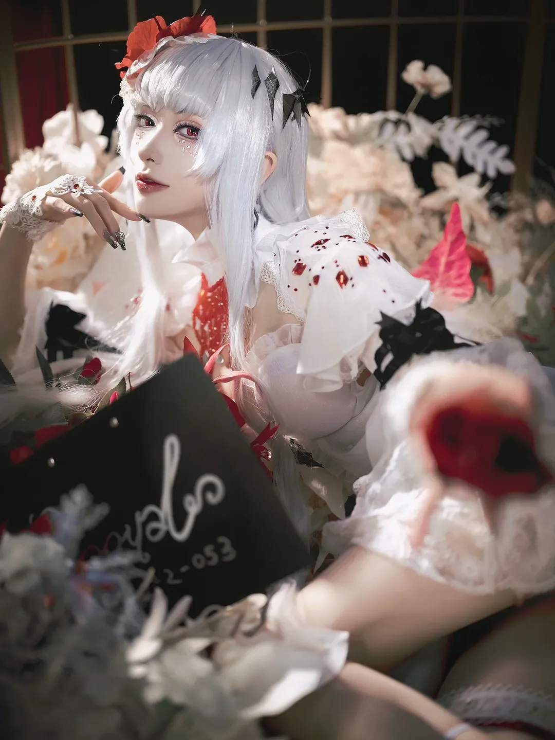 氛围感摄影, cosplay正片, 无期迷途, 可可莉克cos, 白蕾丝穿搭 - 第4张