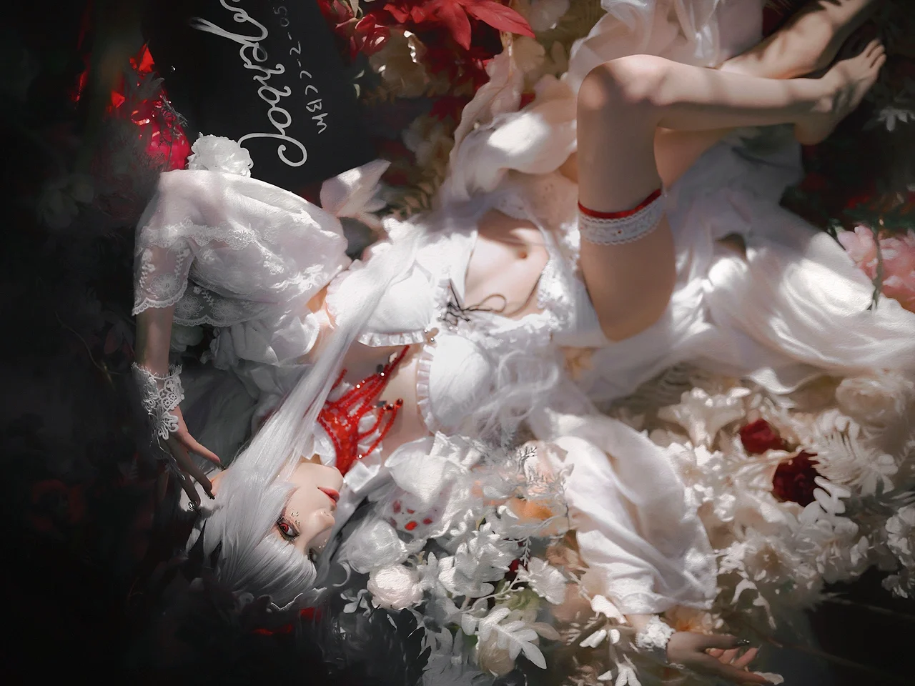 氛围感摄影, cosplay正片, 无期迷途, 可可莉克cos, 白蕾丝穿搭 - 第6张
