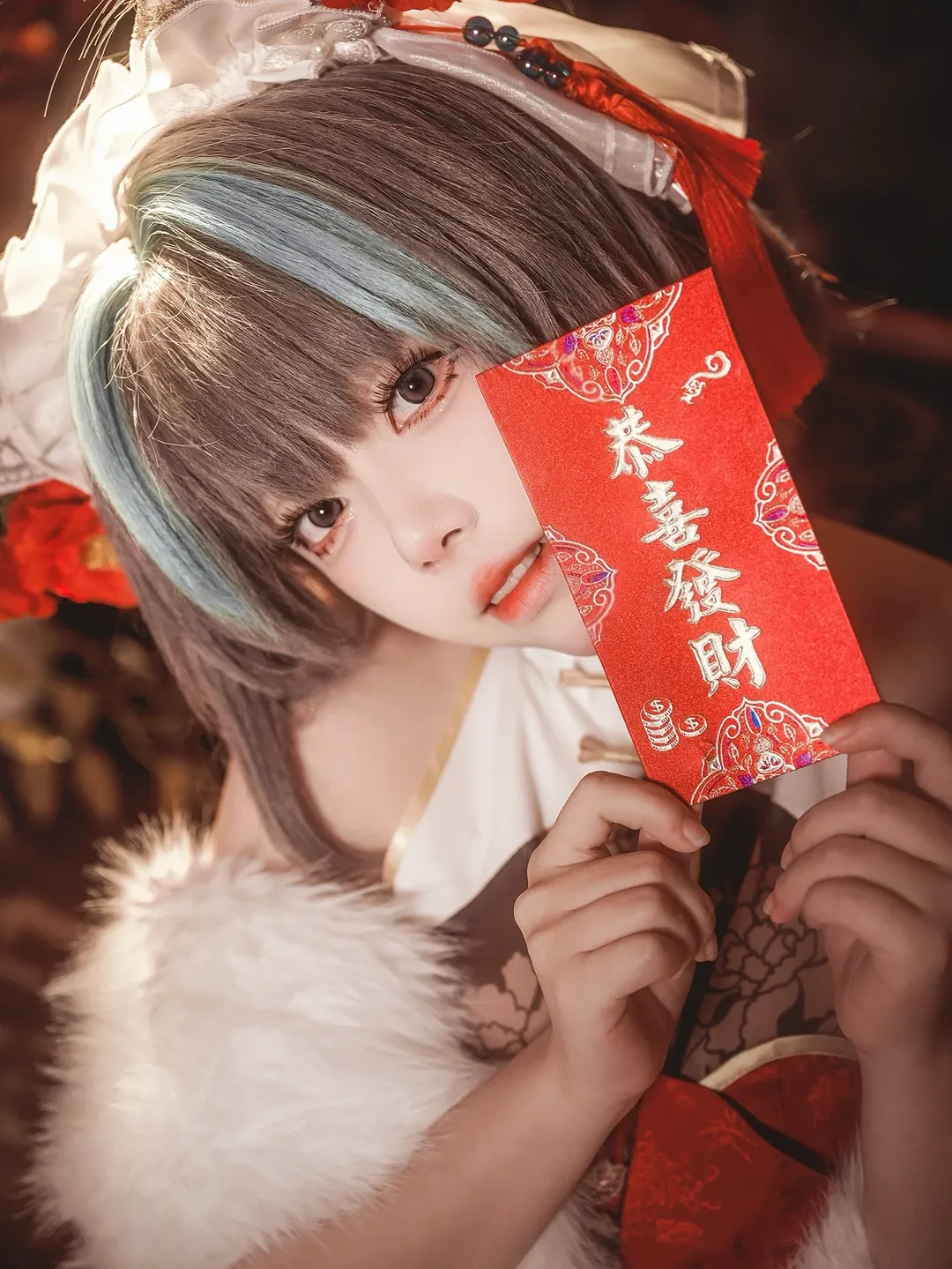 cosplay, 柴郡cos, 碧蓝航线, 国风cosplay, 新春贺图 - 第1张