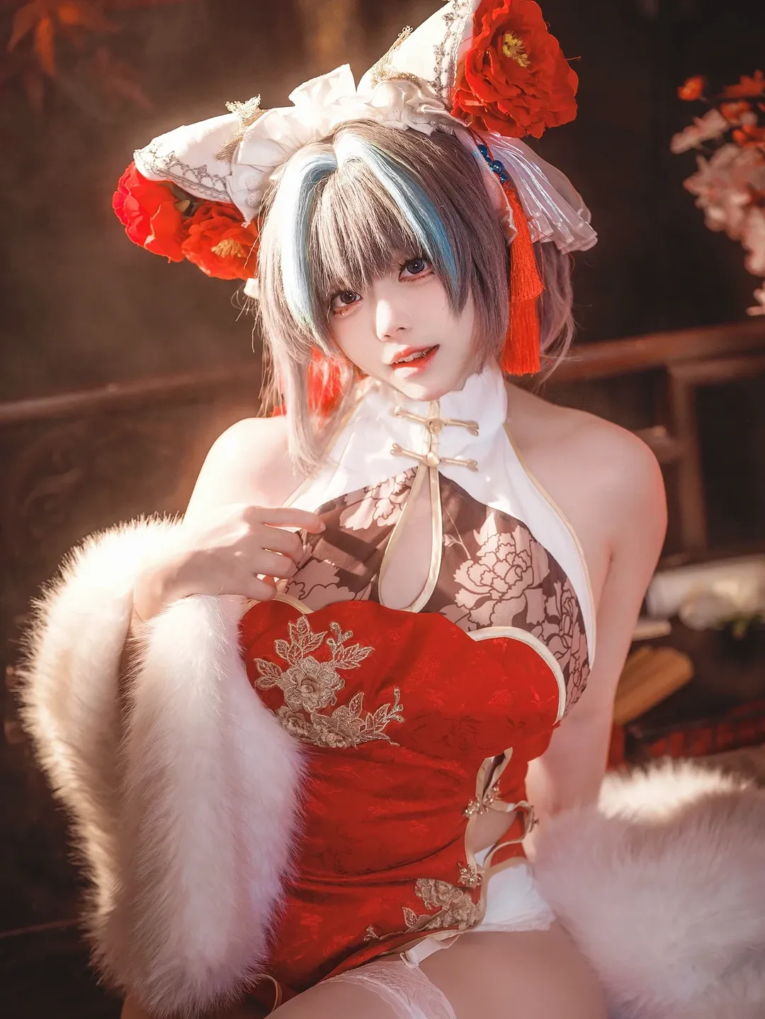 cosplay, 柴郡cos, 碧蓝航线, 国风cosplay, 新春贺图