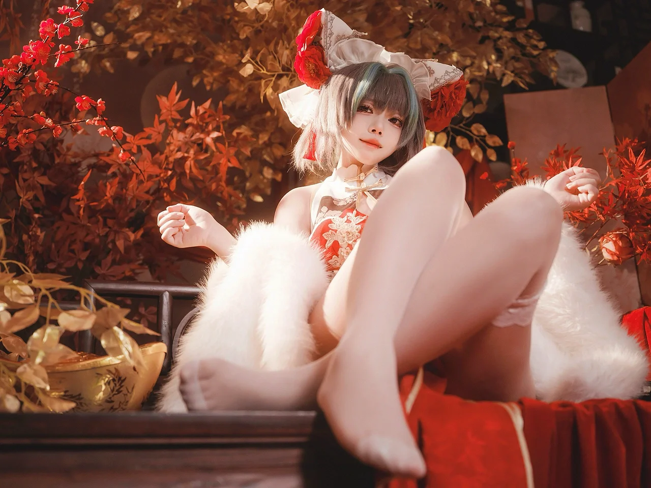 cosplay, 柴郡cos, 碧蓝航线, 国风cosplay, 新春贺图 - 第3张