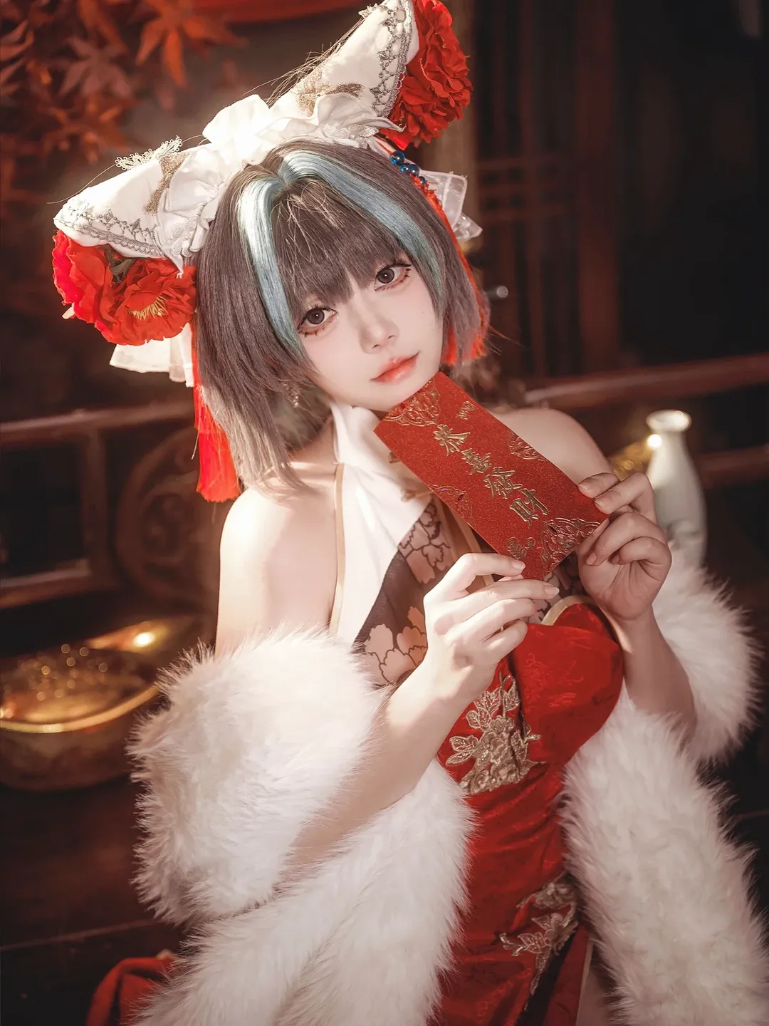 cosplay, 柴郡cos, 碧蓝航线, 国风cosplay, 新春贺图 - 第5张