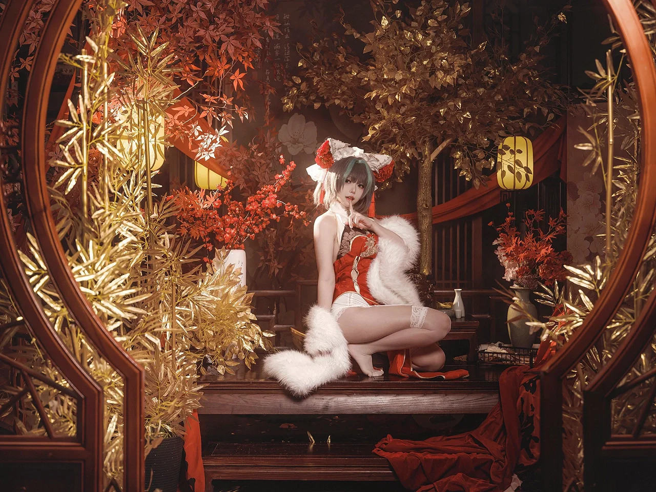 cosplay, 柴郡cos, 碧蓝航线, 国风cosplay, 新春贺图 - 第9张