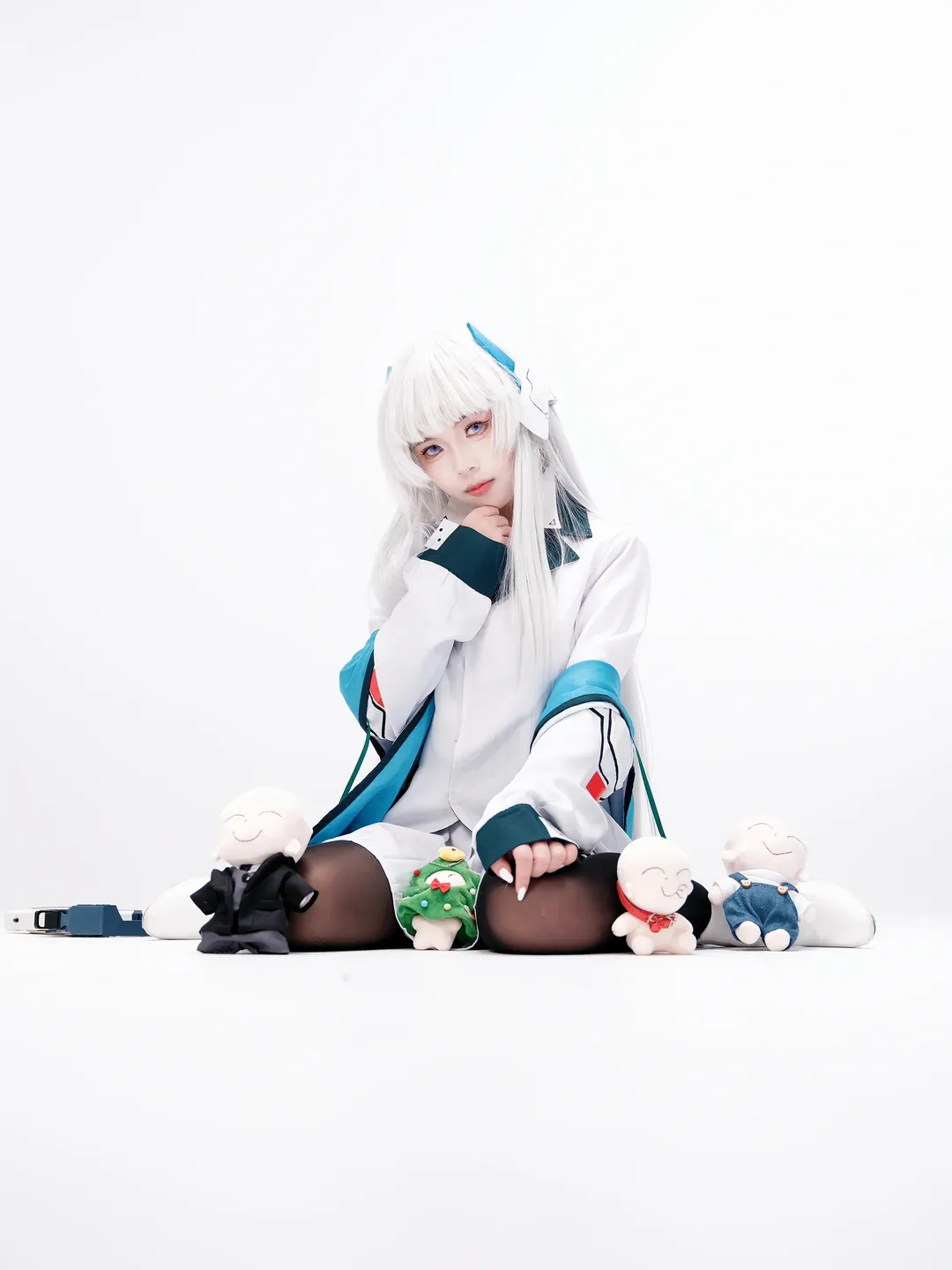碧蓝档案, 生盐诺亚cos, cosplay摄影, 白毛造型, cos服分享 - 第8张