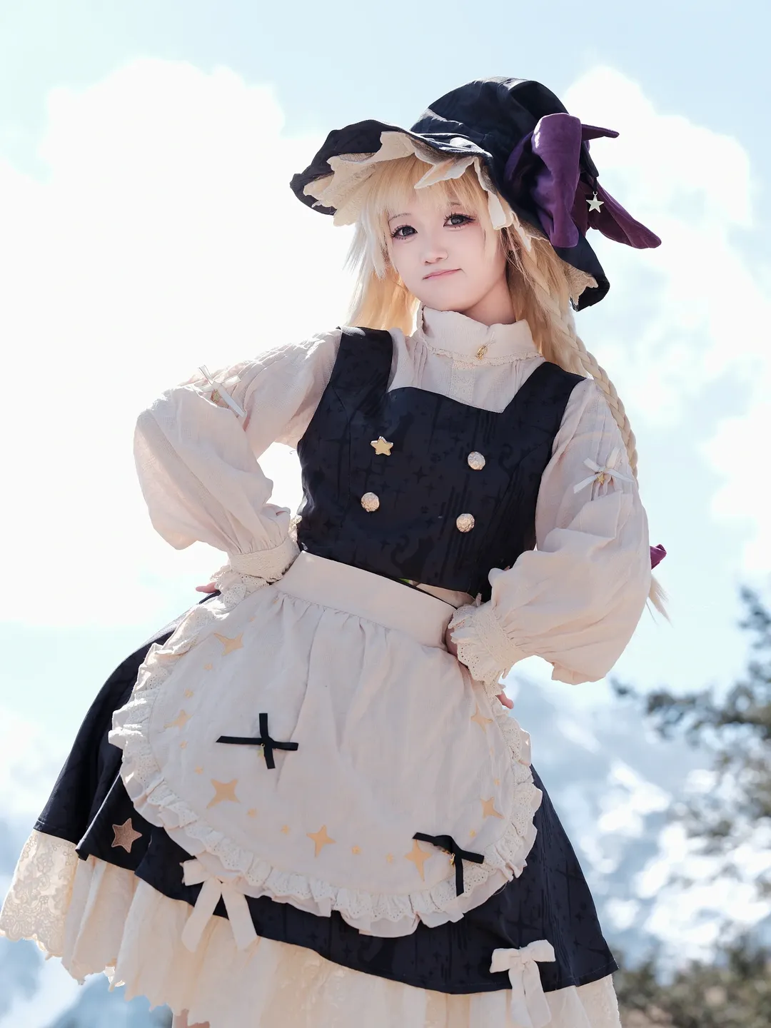 角色扮演, 东方project, 魔理沙cos, cosplay摄影, 雪山外景 - 第14张