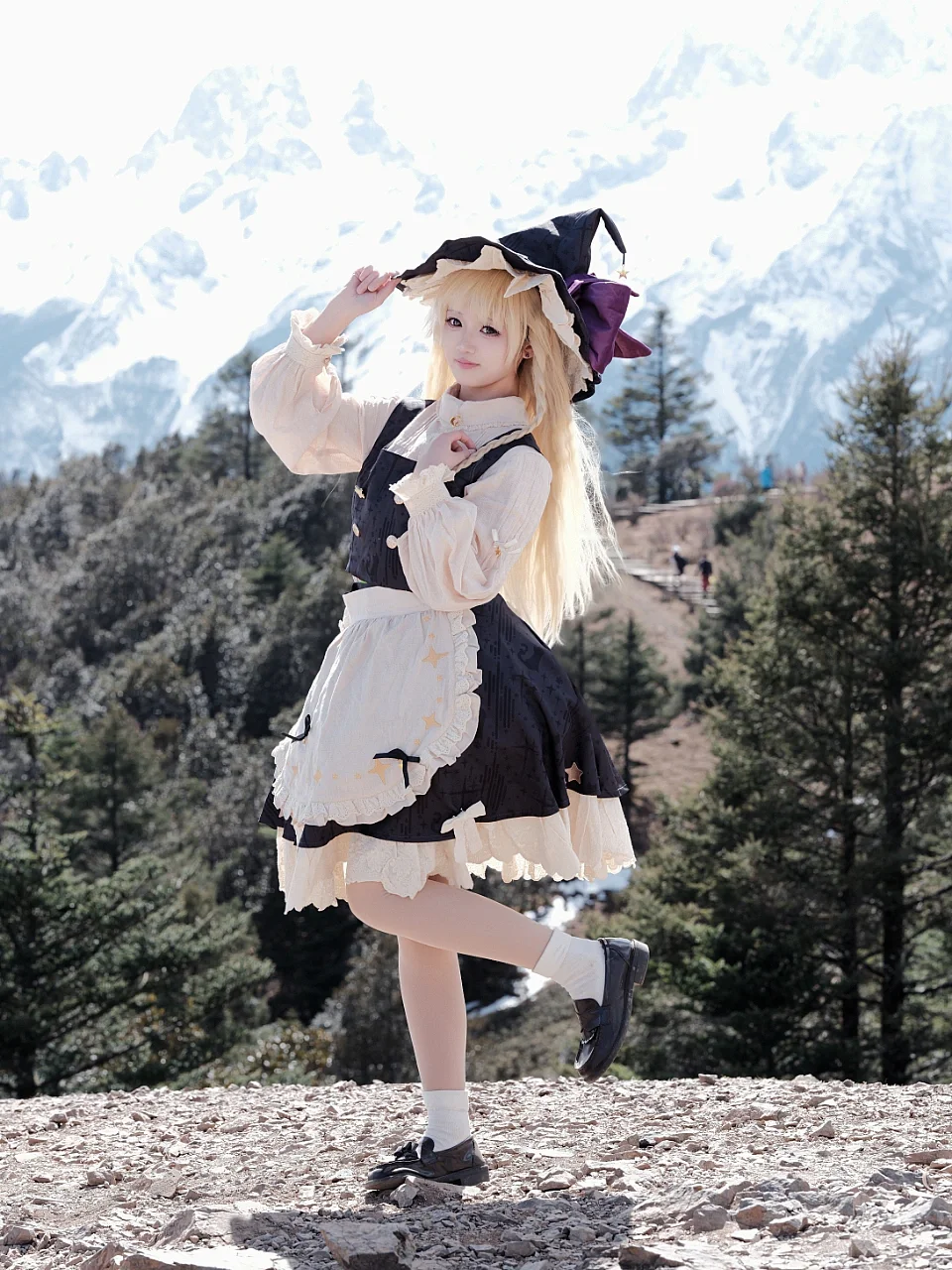 角色扮演, 东方project, 魔理沙cos, cosplay摄影, 雪山外景 - 第15张