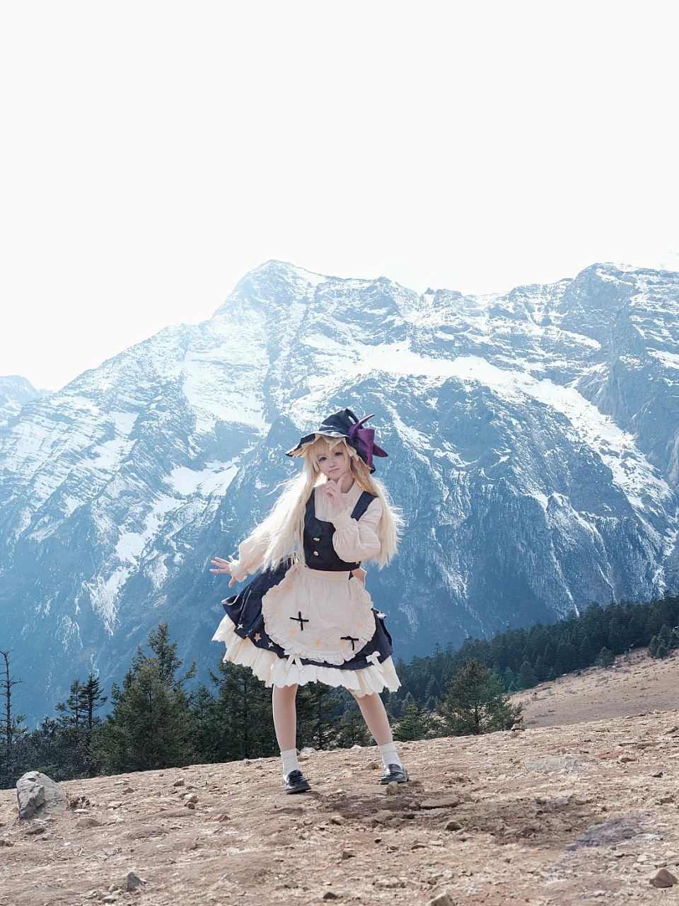 角色扮演, 东方project, 魔理沙cos, cosplay摄影, 雪山外景 - 第6张