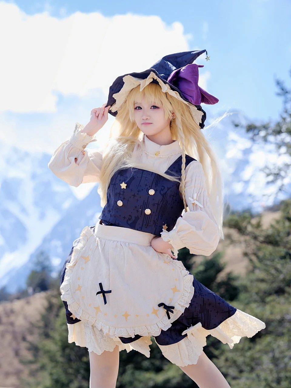 角色扮演, 东方project, 魔理沙cos, cosplay摄影, 雪山外景 - 第9张