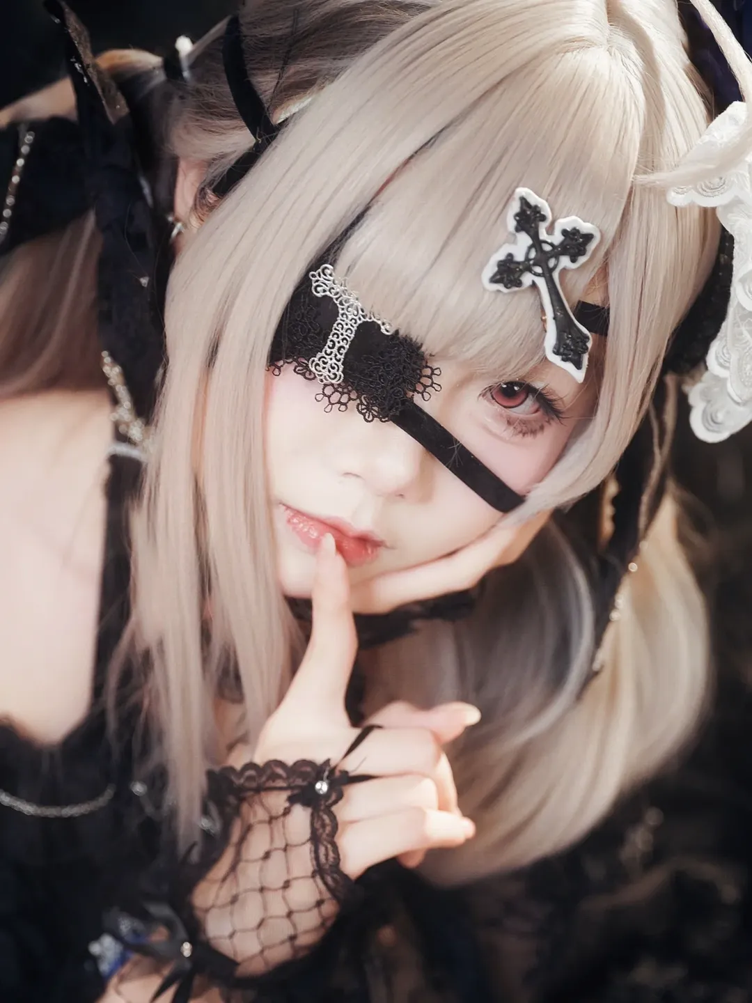 氛围感摄影, 哥特风cosplay, 健屋花那cos, nijisanji, 暗黑系人像
