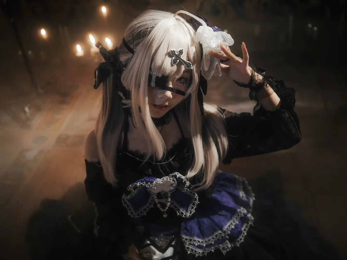 雰囲気のある写真, ゴシック風コスプレ, 健屋花那コスプレ, にじさんじ, ダーク系ポートレート - 5枚目
