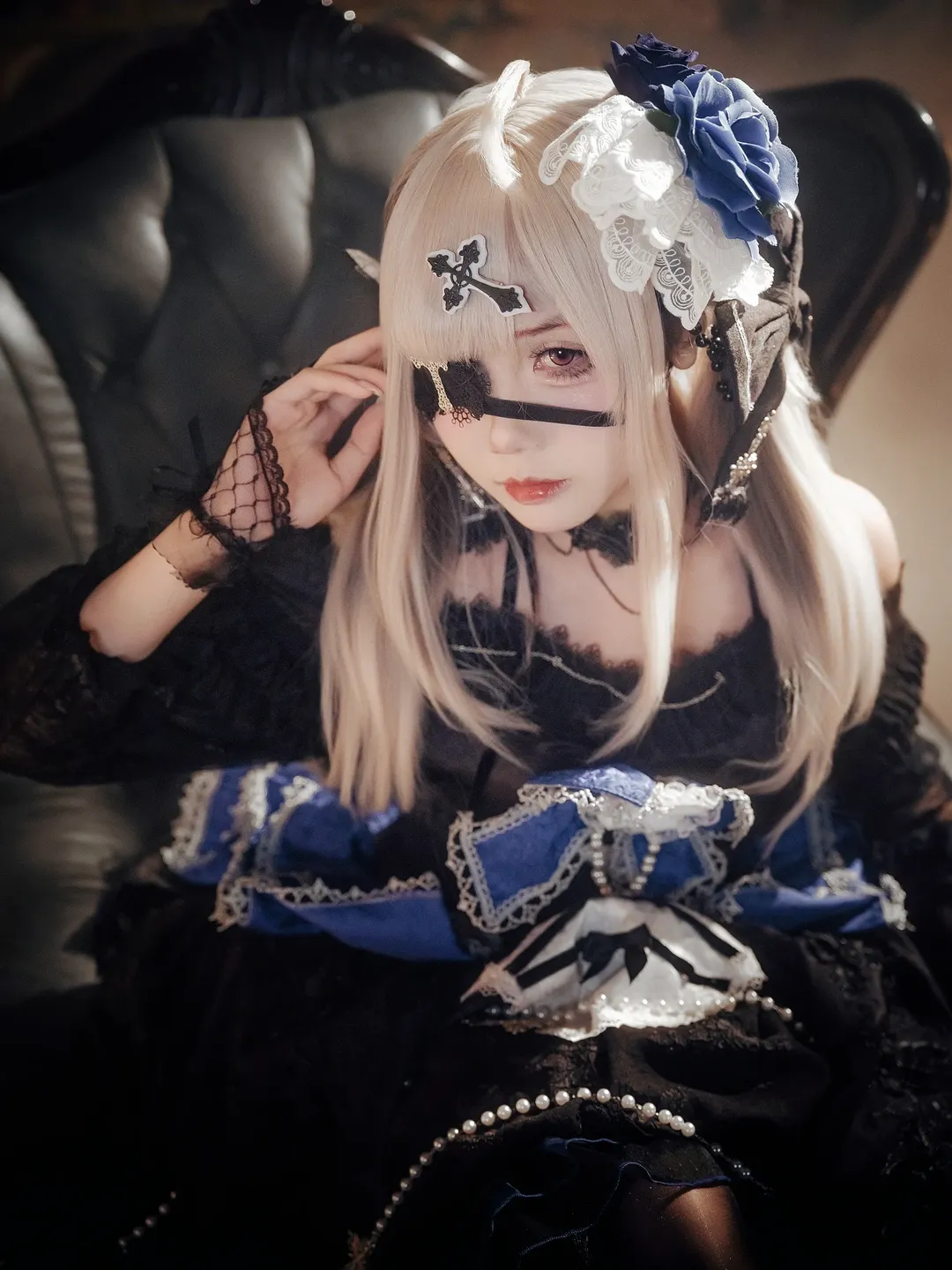 雰囲気のある写真, ゴシック風コスプレ, 健屋花那コスプレ, にじさんじ, ダーク系ポートレート - 7枚目