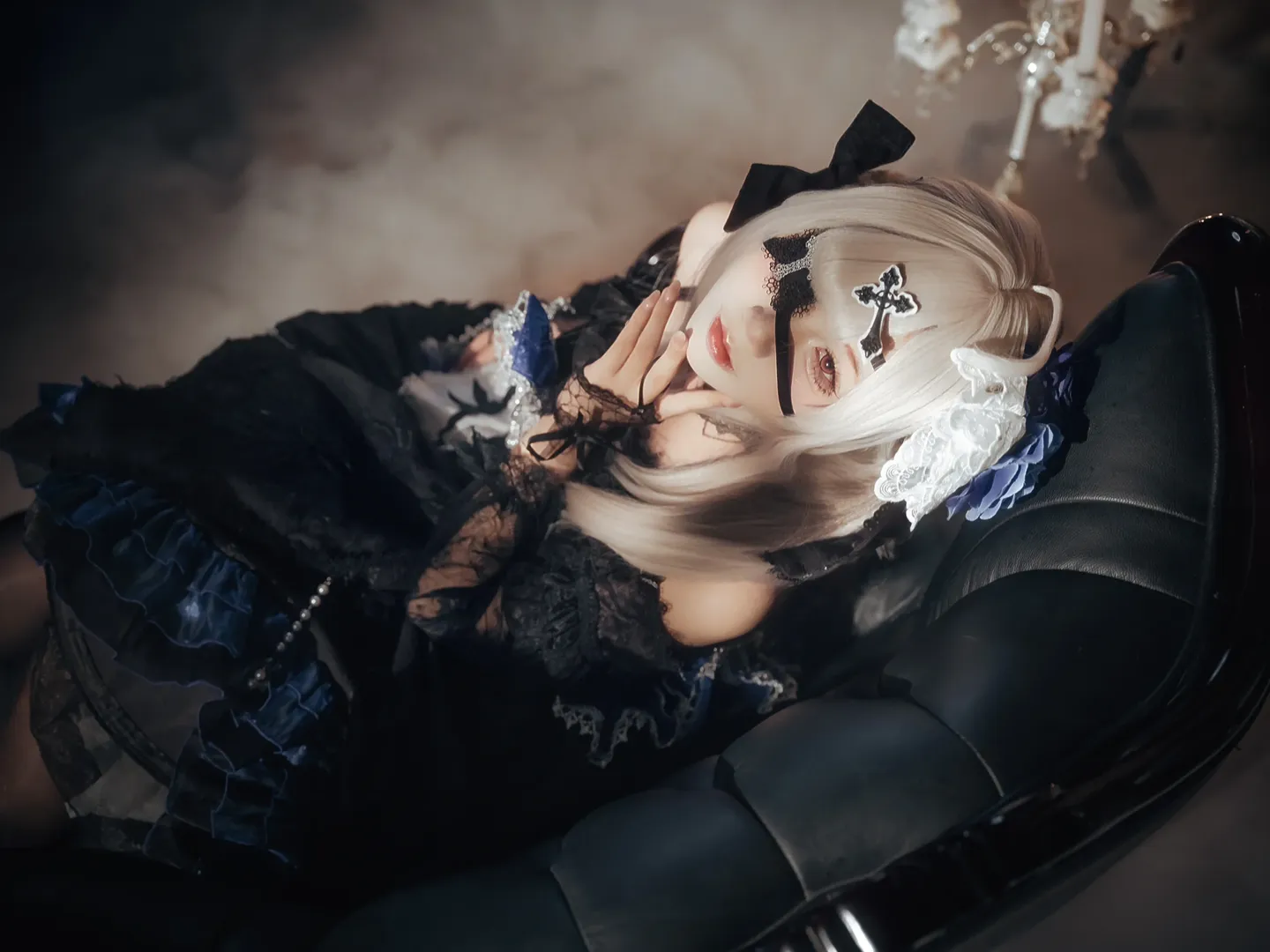 雰囲気のある写真, ゴシック風コスプレ, 健屋花那コスプレ, にじさんじ, ダーク系ポートレート - 8枚目