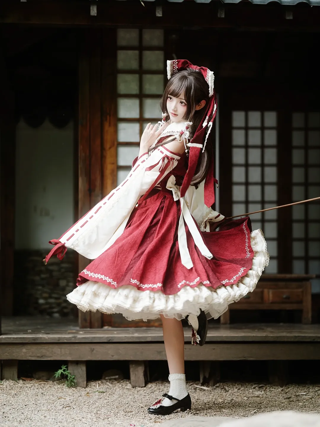 博丽灵梦cos, 东方Project, 和风cosplay, 东方cos, 星箱设计 - 第3张