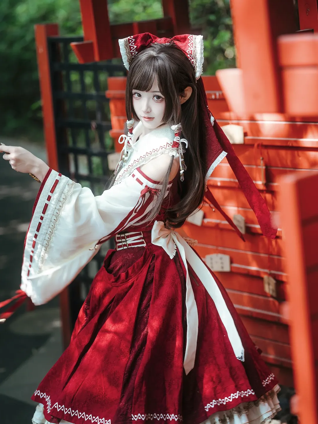 博丽灵梦cos, 东方Project, 和风cosplay, 东方cos, 星箱设计 - 第4张