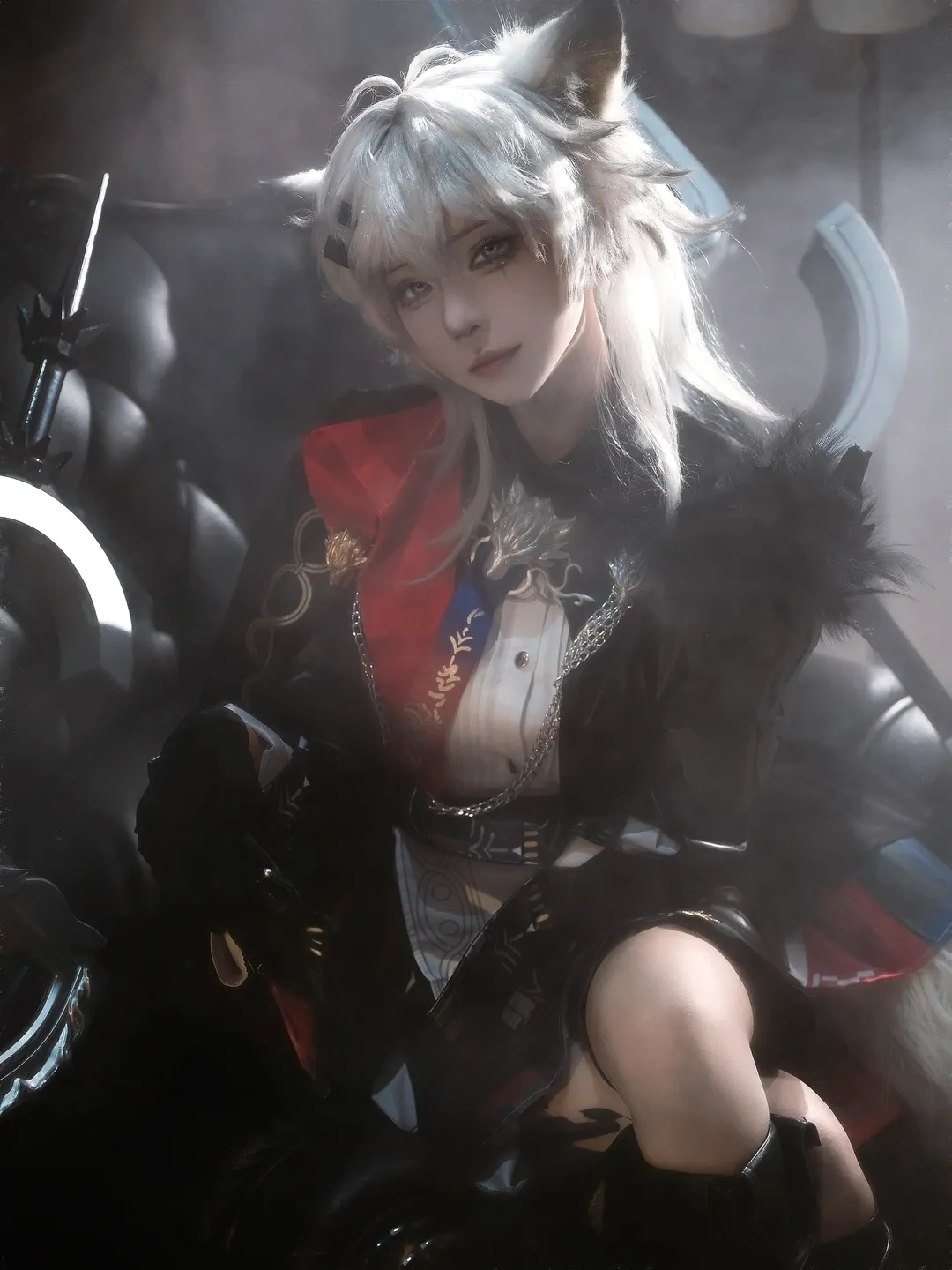 角色扮演, 明日方舟, cosplay摄影, 荒芜拉普兰德cos, 暗黑哥特风 - 第1张