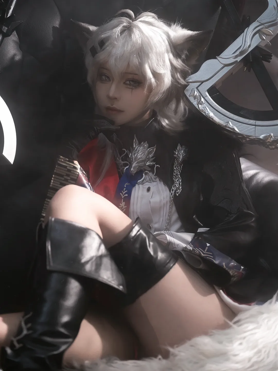 角色扮演, 明日方舟, cosplay摄影, 荒芜拉普兰德cos, 暗黑哥特风