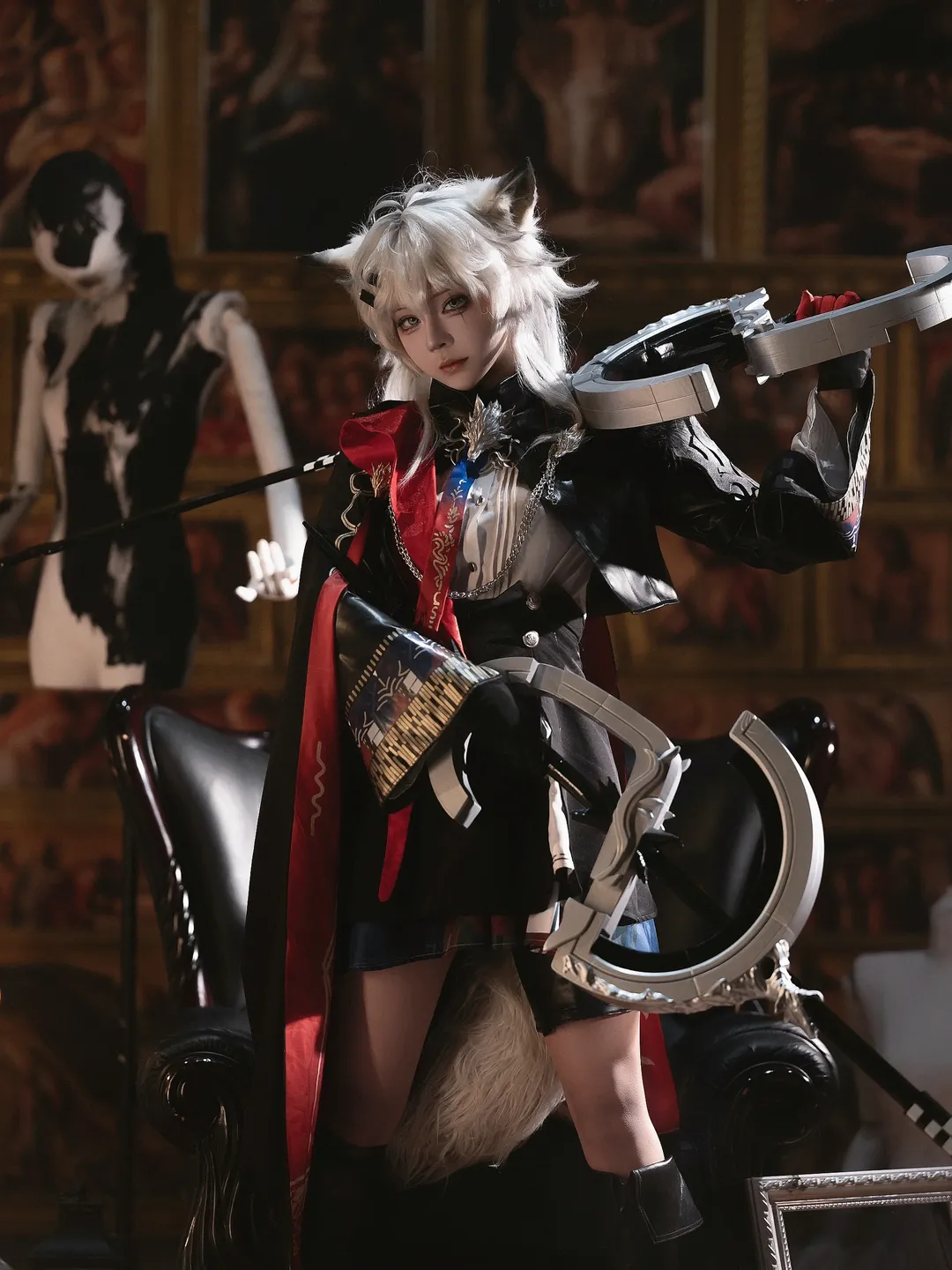 角色扮演, 明日方舟, cosplay摄影, 荒芜拉普兰德cos, 暗黑哥特风 - 第4张