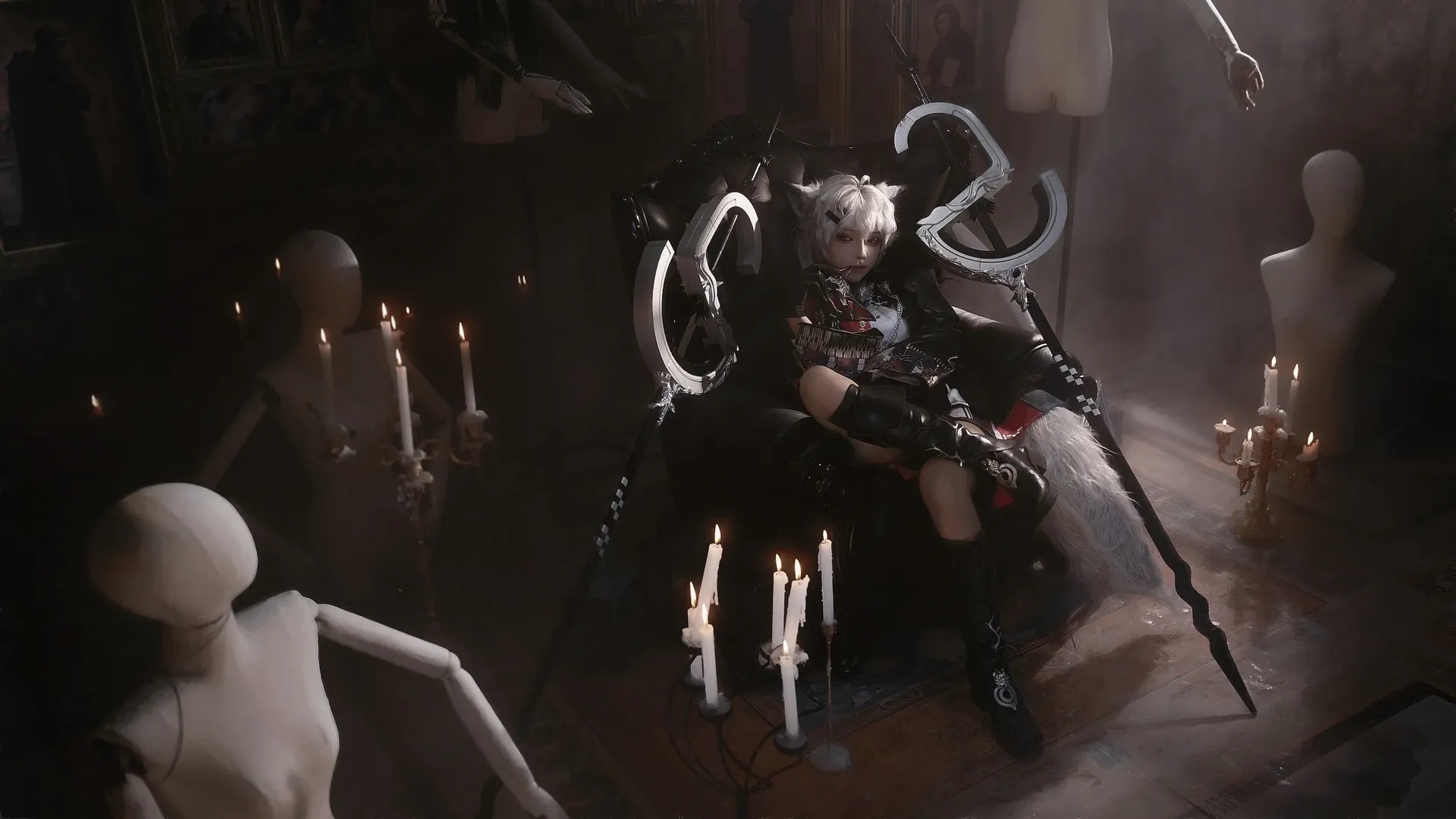 角色扮演, 明日方舟, cosplay摄影, 荒芜拉普兰德cos, 暗黑哥特风 - 第5张