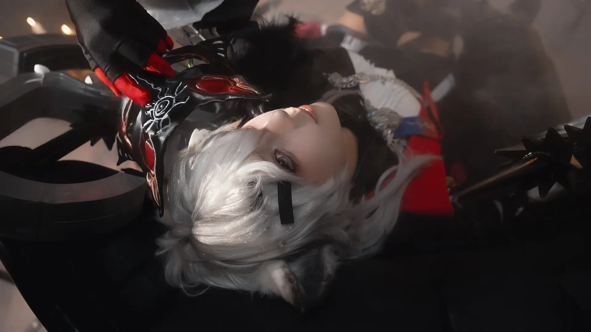 角色扮演, 明日方舟, cosplay摄影, 荒芜拉普兰德cos, 暗黑哥特风 - 第7张
