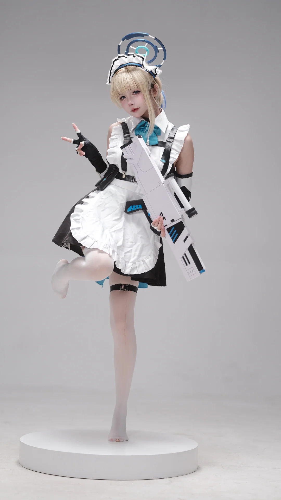 Cosplay, 二次元摄影, 蔚蓝档案, 飞鸟马时cos, 战术女仆装