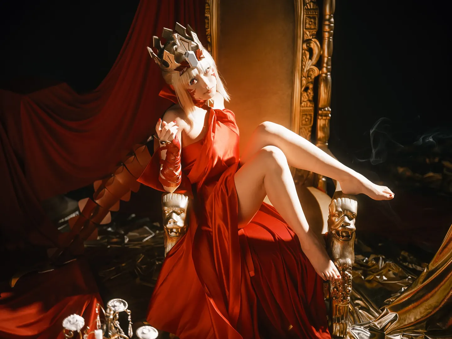 Fate/Grand Order, Sodom's Beast/Draco cosplay, Beast Nero cosplay, FGO Cosplay, Dark glamorous photography - Image 3