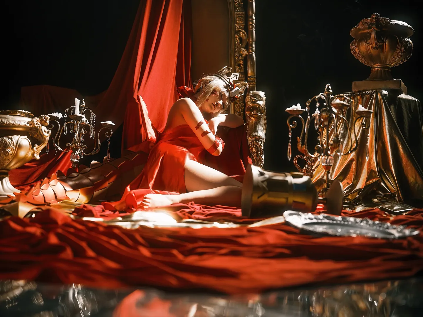 Fate/Grand Order, Sodom's Beast/Draco cosplay, Beast Nero cosplay, FGO Cosplay, Dark glamorous photography - Image 4