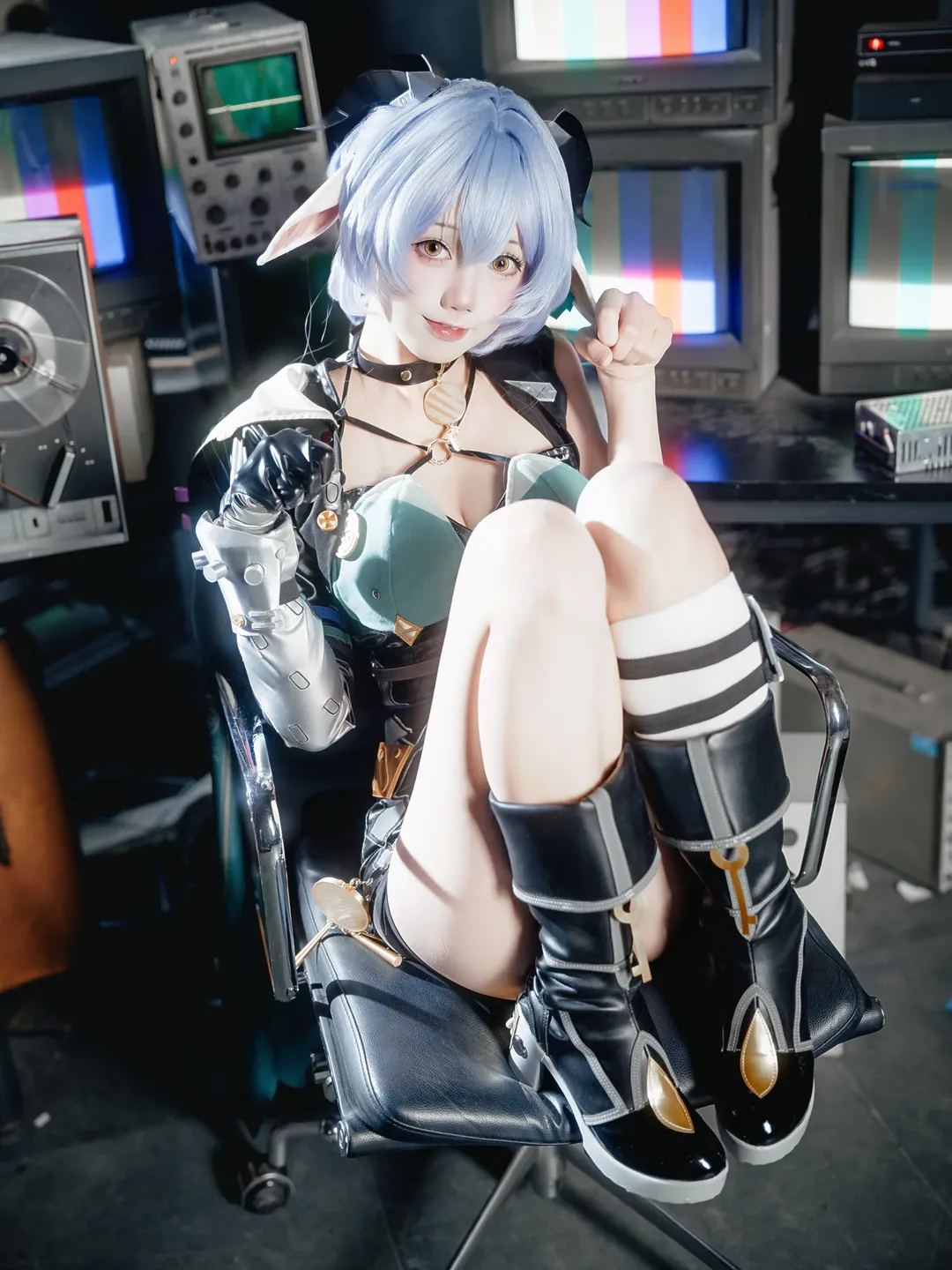 絕區零, Cosplay攝影, 盧西婭cos, 二次元還原, 賽博朋克穿搭