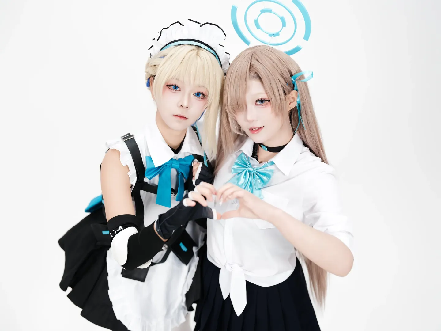 蔚藍檔案, 二次元cosplay, 飛鳥馬時cos, 白棚攝影, 戰術女僕