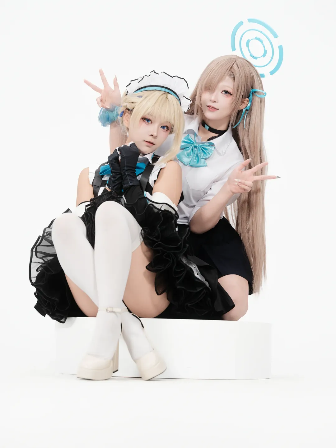 蔚蓝档案, 二次元cosplay, 飞鸟马时cos, 白棚摄影, 战术女仆 - 第4张